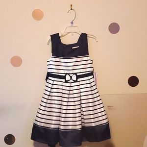 4T Navy White Dress BNWT